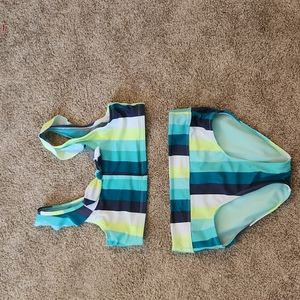 Justice size 16 two piece kids swim suit